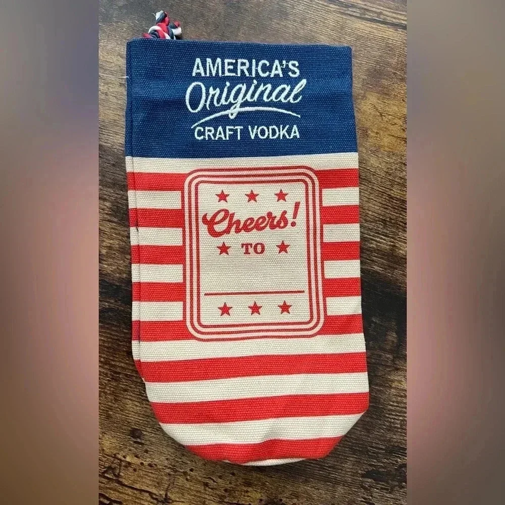 Tito’s Vodka | patriotic bottle cover/gift bag